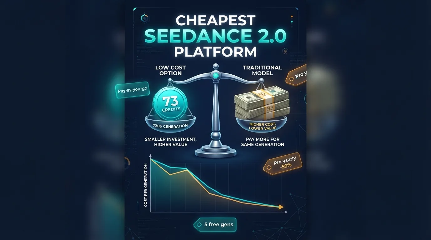 Cheapest Seedance 2.0 Platform in 2026: Cost Per Second Compared Cheapest Seedance 2.0 Platform in 2026: Cost Per Second Compared