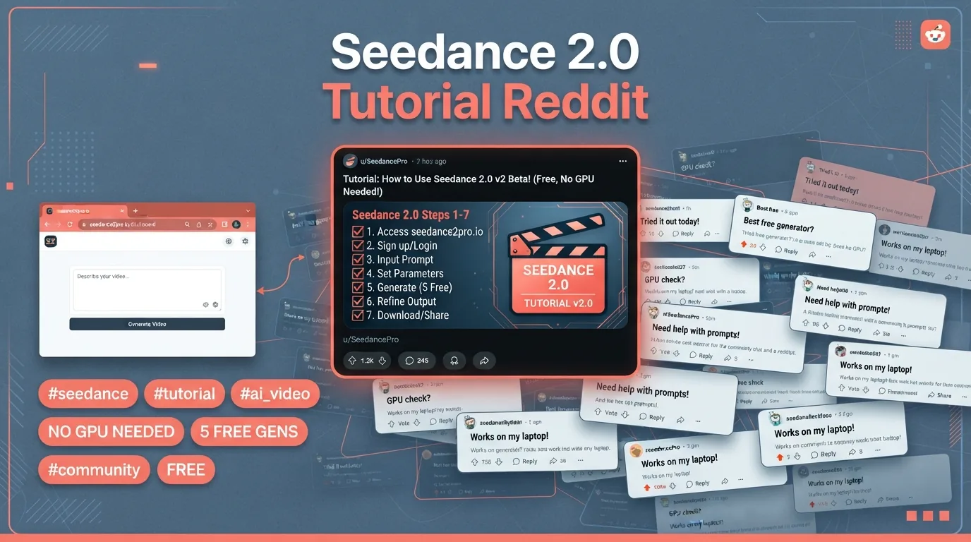 Seedance 2.0 Tutorial Reddit: The Community-Tested Walkthrough Beginners Actually Need Seedance 2.0 Tutorial Reddit: The Community-Tested Walkthrough Beginners Actually Need