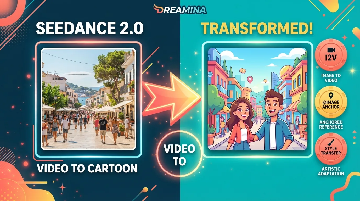 How to Use Dreamina Seedance 2.0 to Convert a Video into a Cartoon (Step by Step) How to Use Dreamina Seedance 2.0 to Convert a Video into a Cartoon (Step by Step)